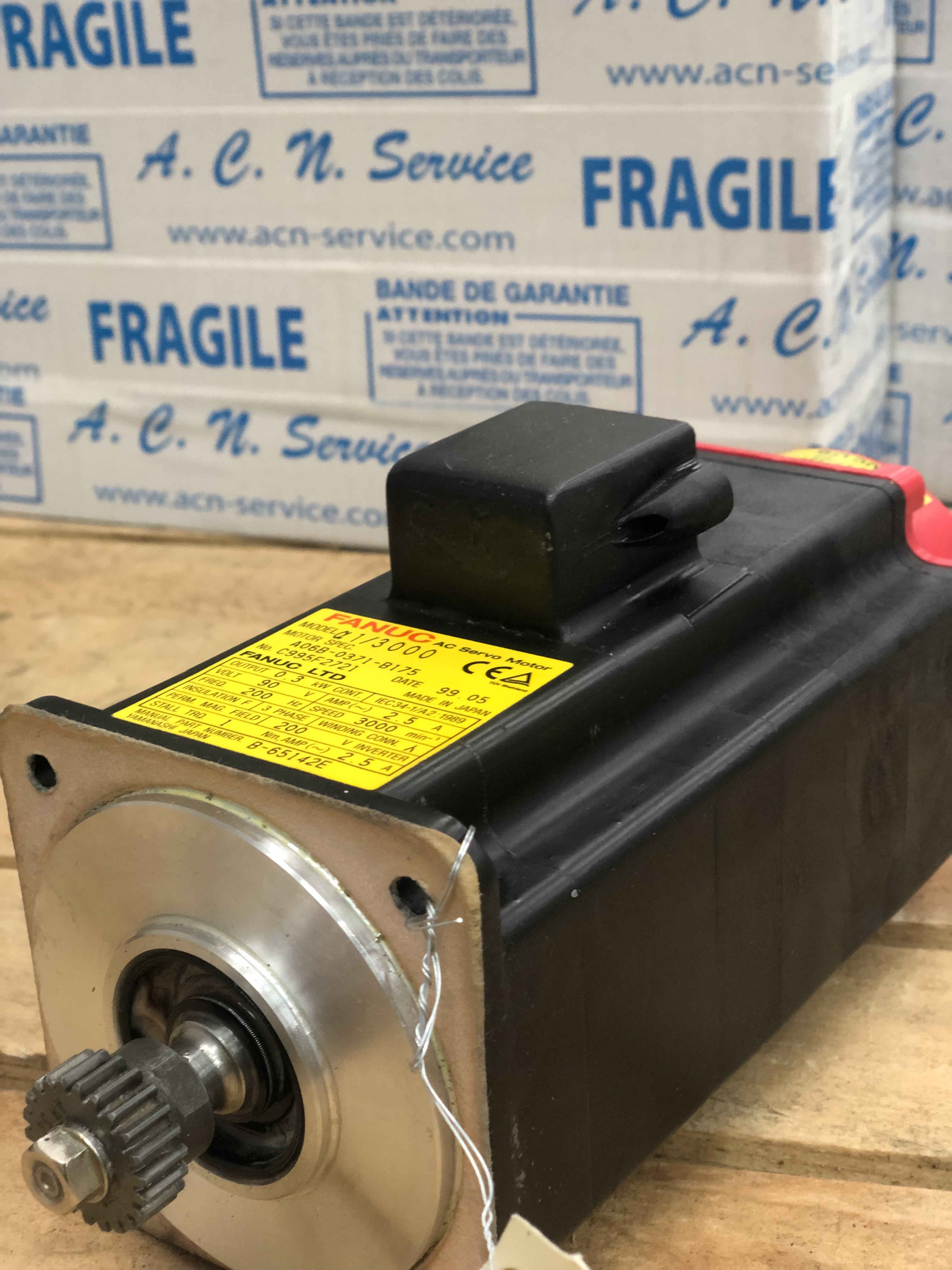 Fanuc AC Servo Motor Model Alpha A1/3000 A06B-0371-B175