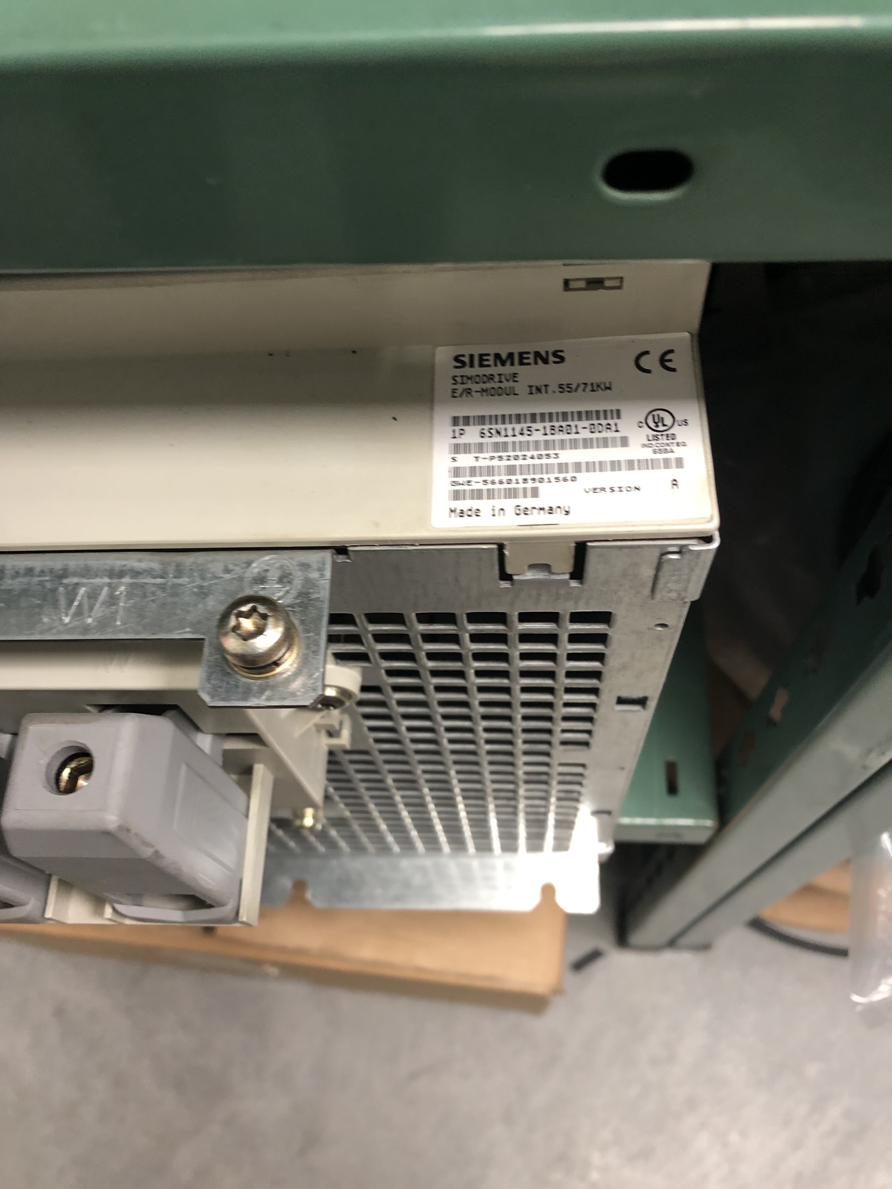 Siemens Simodrive E/R-MODUL INT.55/71KW 6SN1145-1BA01-0DA1